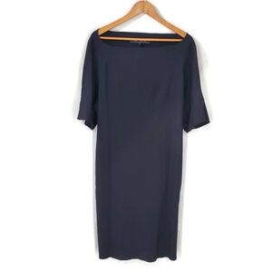 Ter Et Bantine Black Lagenlook Minimalist Dress Size 48 US Size 12 Quiet Luxury